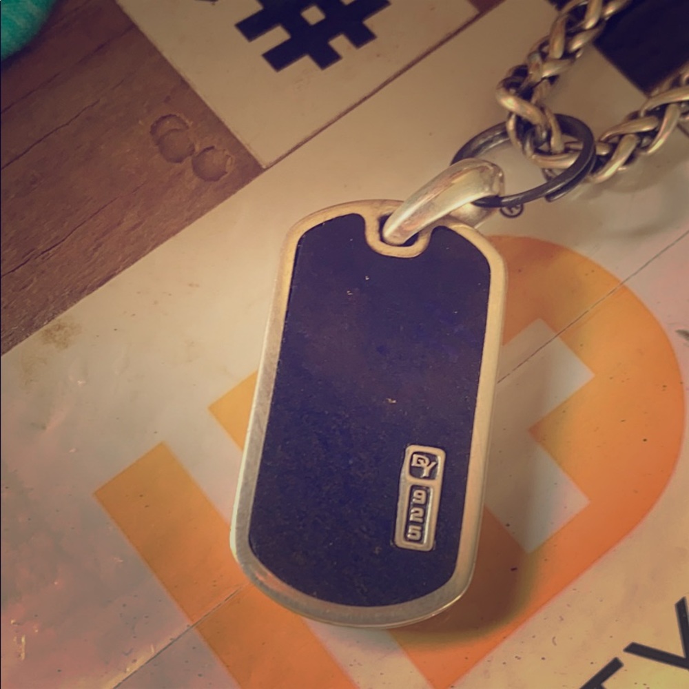 David Yurman dog tag